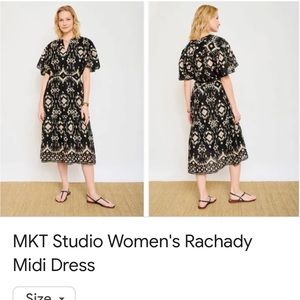 MKT studio dress with belt. Causal bohemian style
